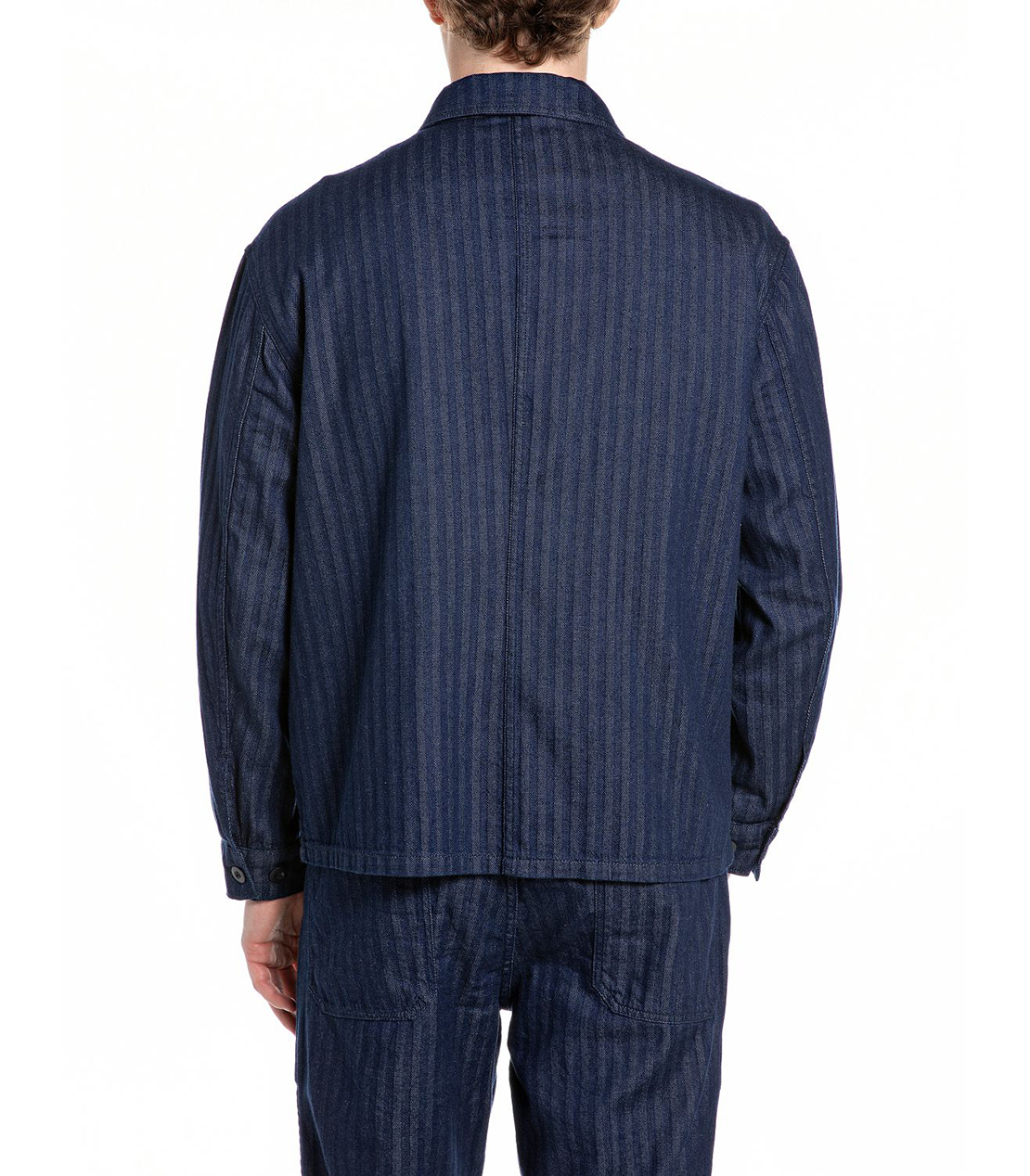 9oz リサイクルへリーンボーンジャケット 詳細画像 ダークブルー 2